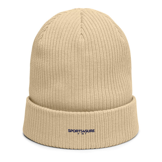 Organic ribbed beanie
