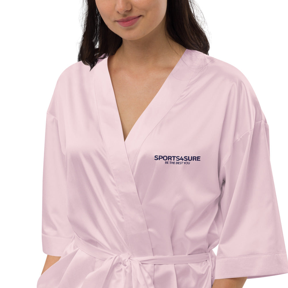 Satin robe
