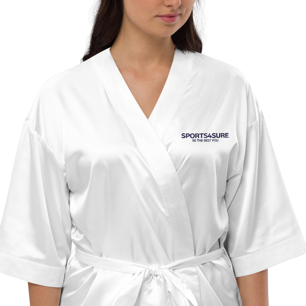 Satin robe
